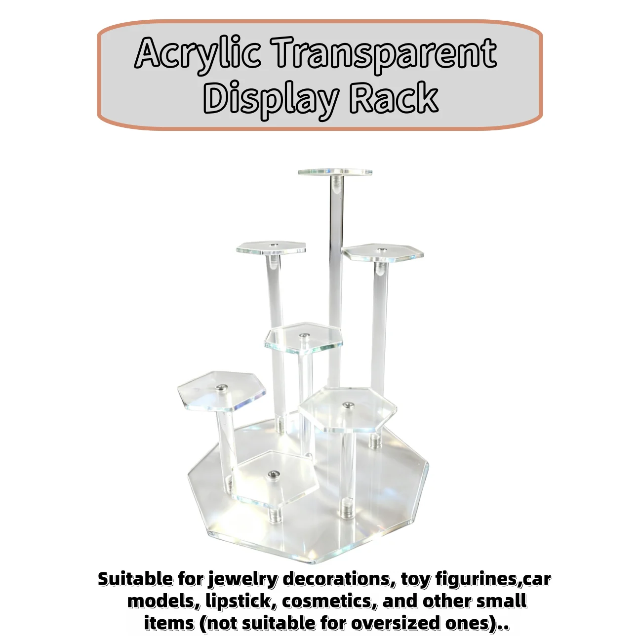 

A Set Of 7 Heads Acrylic Display Stand, Used For Placing Jewelry, Collectibles, Multifunctional Display Stand For Accessories