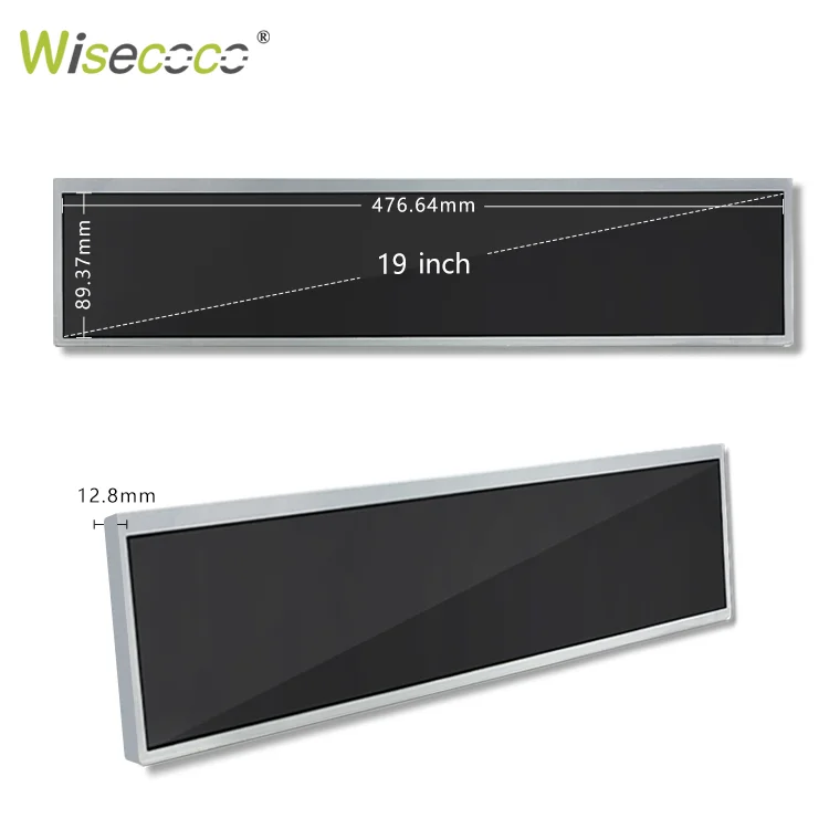 

Wisecoco 19 дюймов 1920*360 ультра широкая растянутая планка ЖК-рекламный дисплей полка край аркада экран