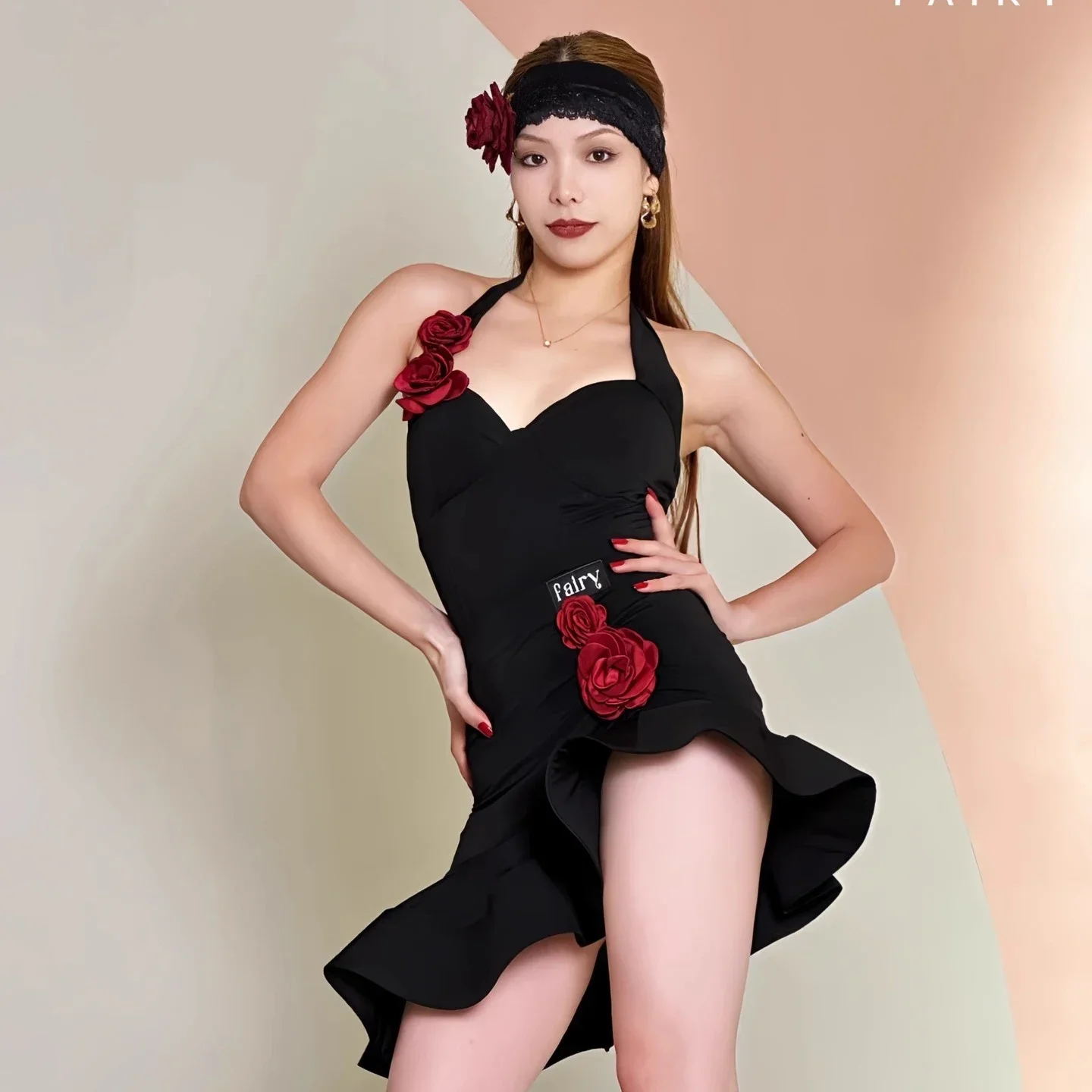 New Latin Dance Dress Women Black White Tops Skirt Competition Dress Adult Rumba Cha Cha Tango Dance Clothes Club Dress DNV21551