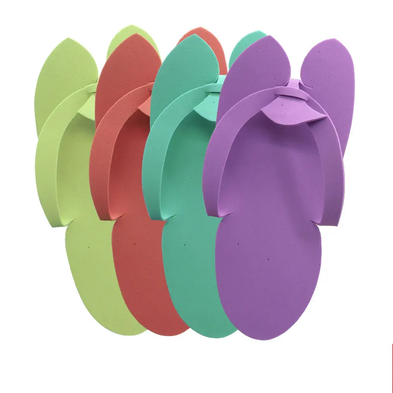 24 Pairs Disposable Slippers Travel Foam Shoes EVA Sandals Beach Spa Flip Flop Hotel Salon for Nail Salon Beauty Pedicure Shoes