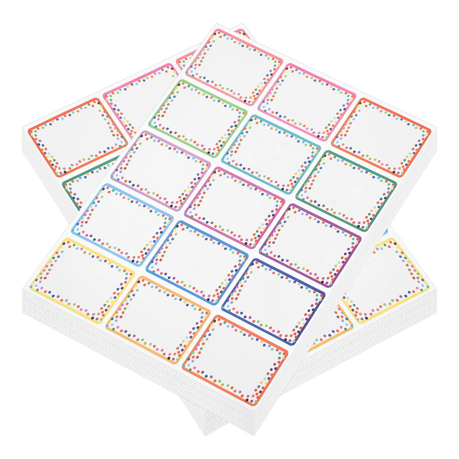 

23 листа красочных наклеек-бирок с именами, этикетки с перманентным клеем, на которых можно писать, для школы, класса, офиса, дома, организации хранения