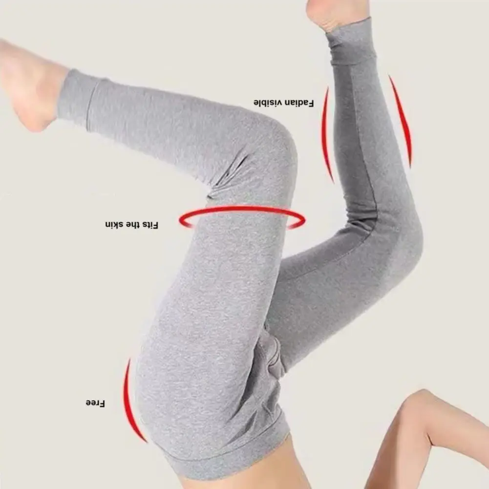 Men Winter Long Johns Great Elasticity High Waist Thick Warm Open Crotch Skinny Casual Plus Size Ankle-banded Underwear Trousers