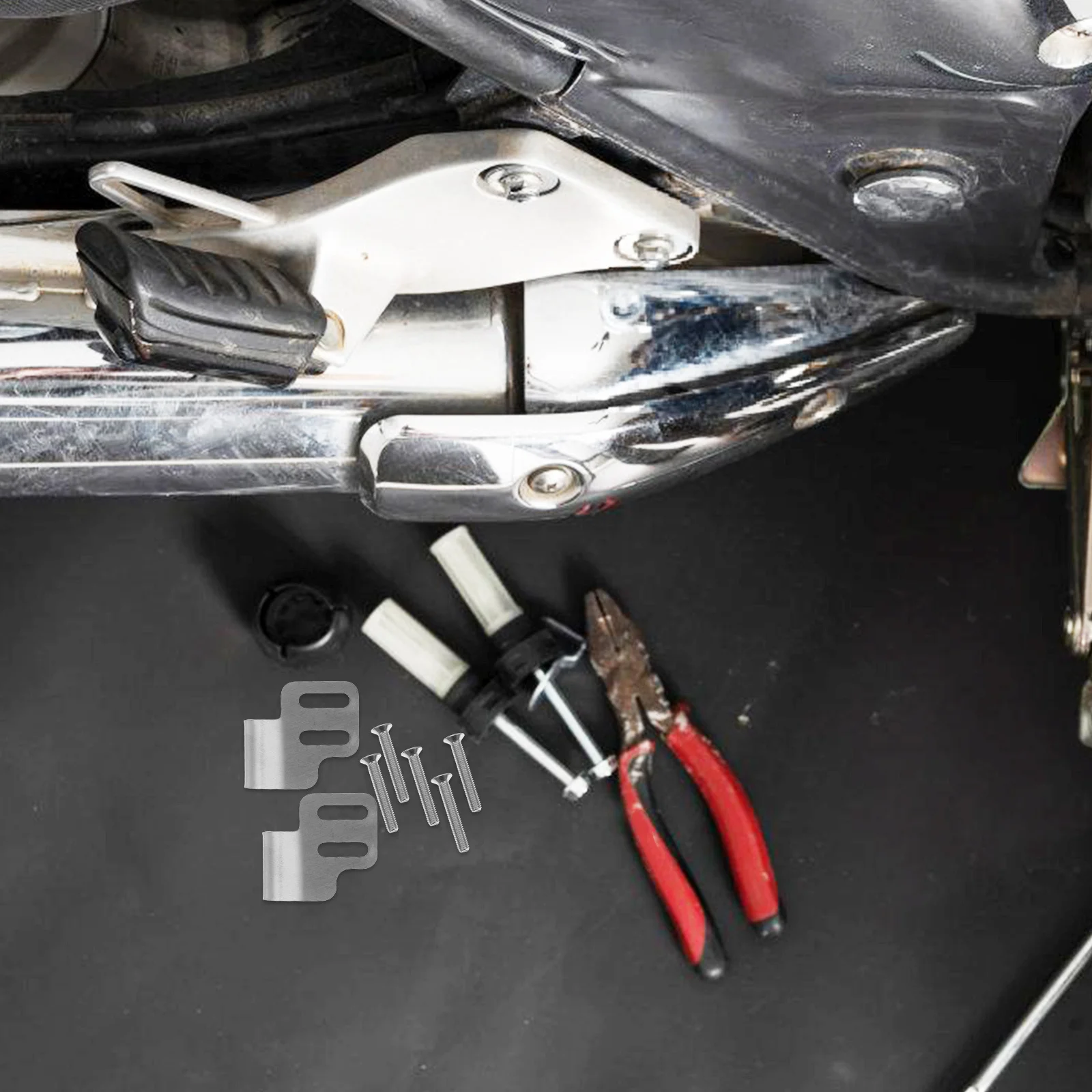 

1 Set Motorcycle Trunk Mount Hardware Kit Durable Luggage Box Bracket For Top Box Tail Trunk Rear Rack Mounting Motorcycle Rear