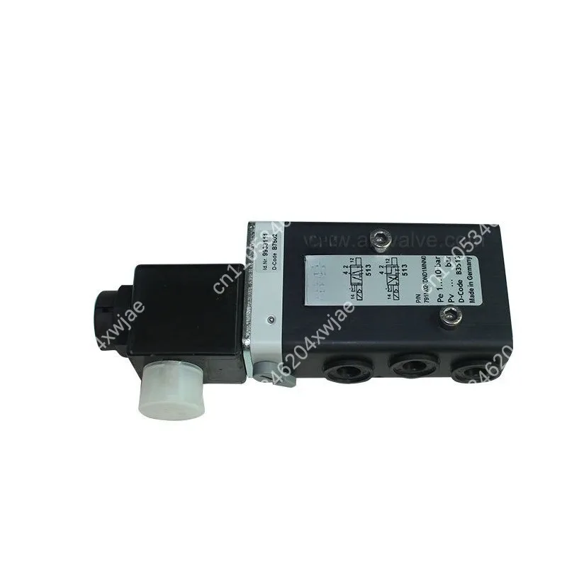 791N110A 5/3 Way Solenoid Valve 24V DC Industrial Grade with Manual Override Quick Response