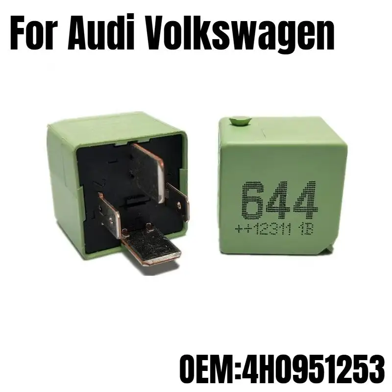 For Audi Volkswagen 644 AUTO CAR 12V relay brand new 644 4H0 951 253 V23136-J0006-X079 4H0951253 12V 12VDC DC12V 4PIN