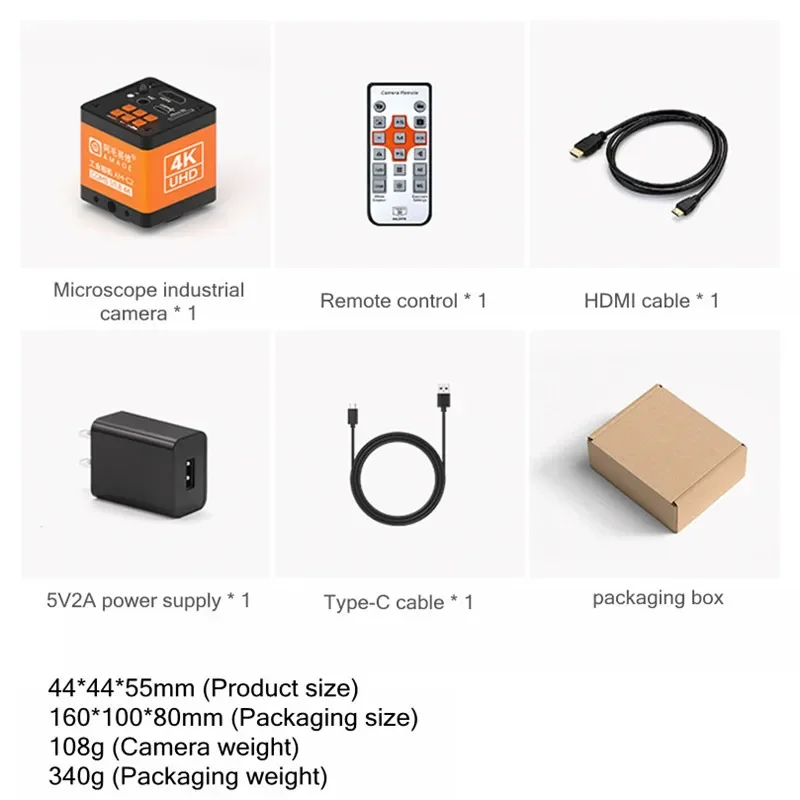 AMAOE AM-C2/3/4/5 HD 4K 1080P HDMI USB Industriële Video microscoop Camera C-Mount Voor Vergrootglas IC Mobiele Telefoon Reparatie Tool