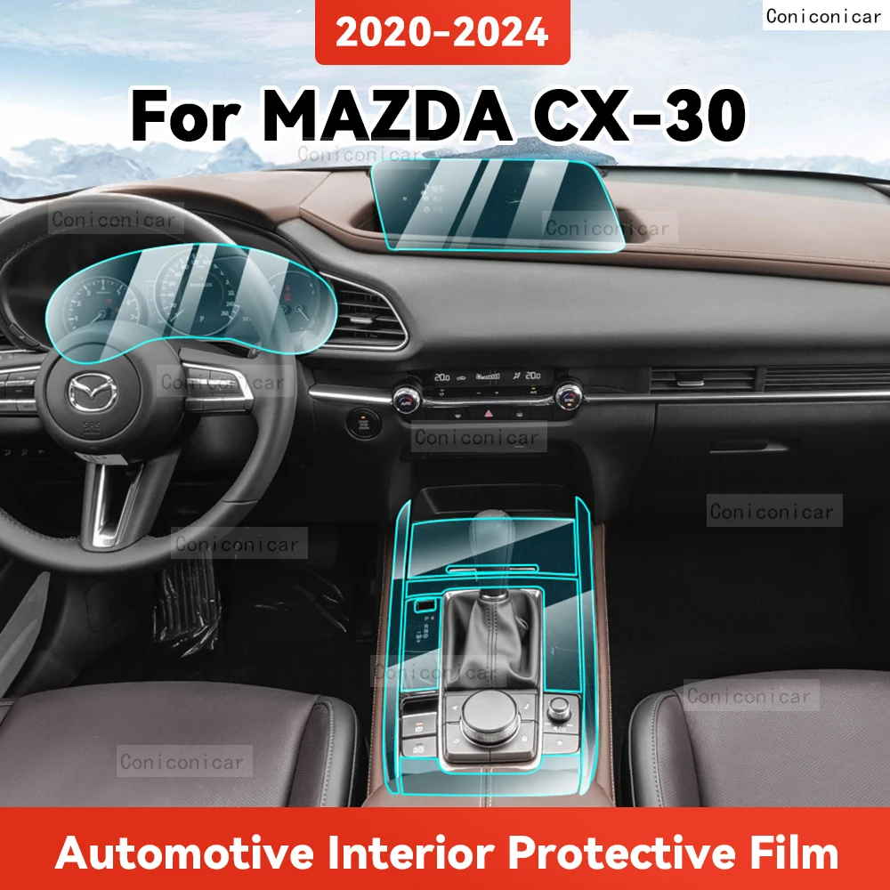 

TPU For MAZDA CX-30 2020-2024 Transparent Protective Film Car Interior Central Control Navigation Panel Accessories Sticker