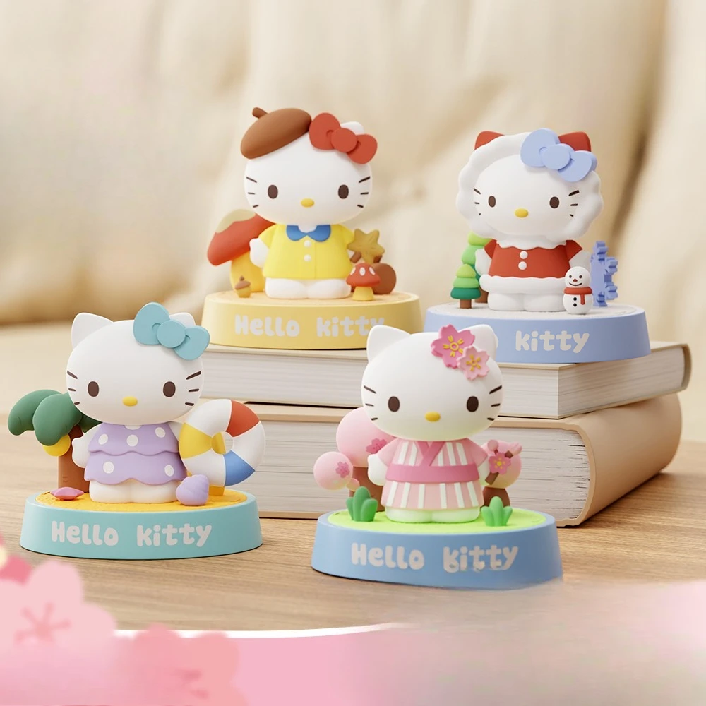 Kawaii مرحبا كيتي سانريو طالب لطيف الكرتون الدمى غرفة الأطفال سطح المكتب الديكور عنصر الزخرفية هدايا عيد الميلاد للأطفال