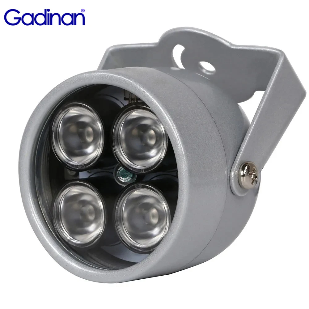 

Gadinan 4 array LEDs Infrared Waterproof Night Vision IR illuminator Light 850nm CCTV Fill Light DC 12V For CCTV Security Camera