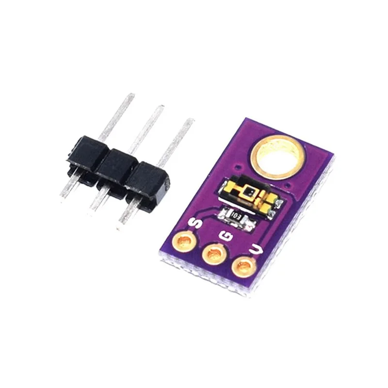 【B89E】TEMT6000 LED-Lichtsensor TEMT6000 Lichtempfindlicher Sensor für die elektronische lichtempfindliche Strahlentest Das AC-Intensitätsmodul