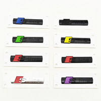 3D ABS S Line Logo Sline Emblem Badge Car Fender Side Sticker For Audi A1 A3 A4 A5 A6 A7 Q2 Q3 Q4 Q5 Q7 S3 S4 S5 TT Accessories