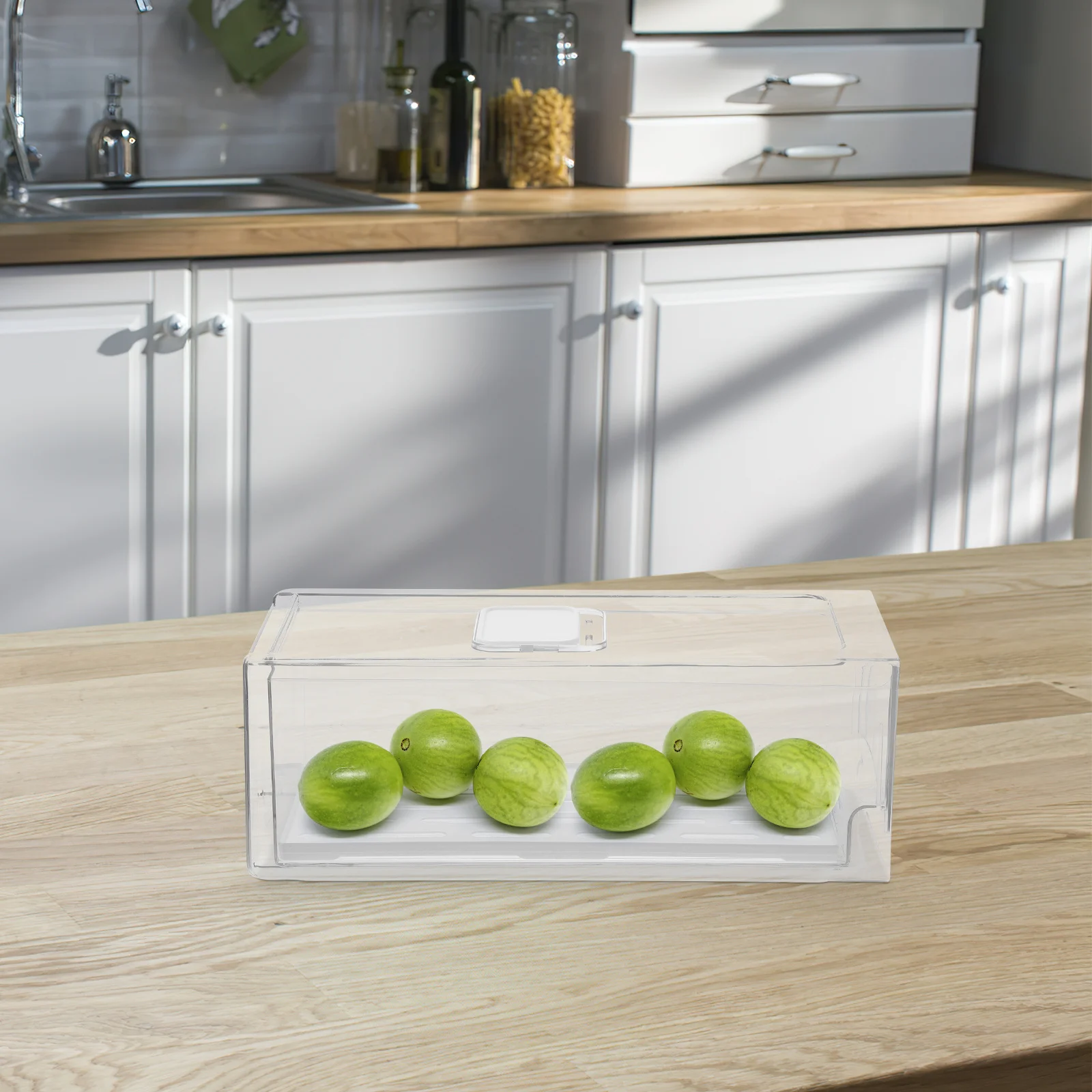 

Органайзер для ящика холодильника, прозрачный высококачественный полипропиленовый материал, большая емкость, ящик для хранения холодильника, контейнер для фруктов и овощей