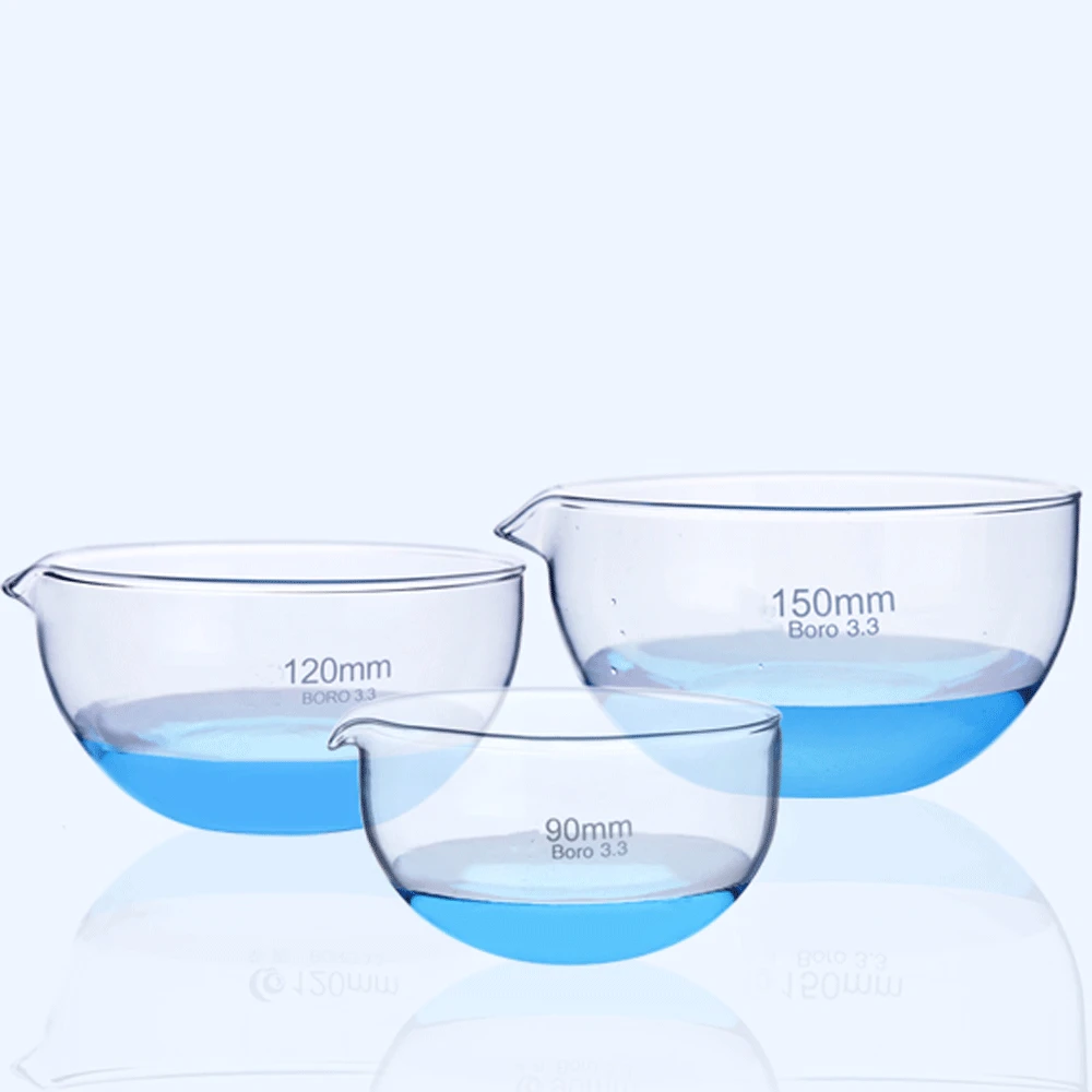 60/90/120/150mm Borosilicate Glass Evaporating Dish Labrotary Glassware Chemical Experiment