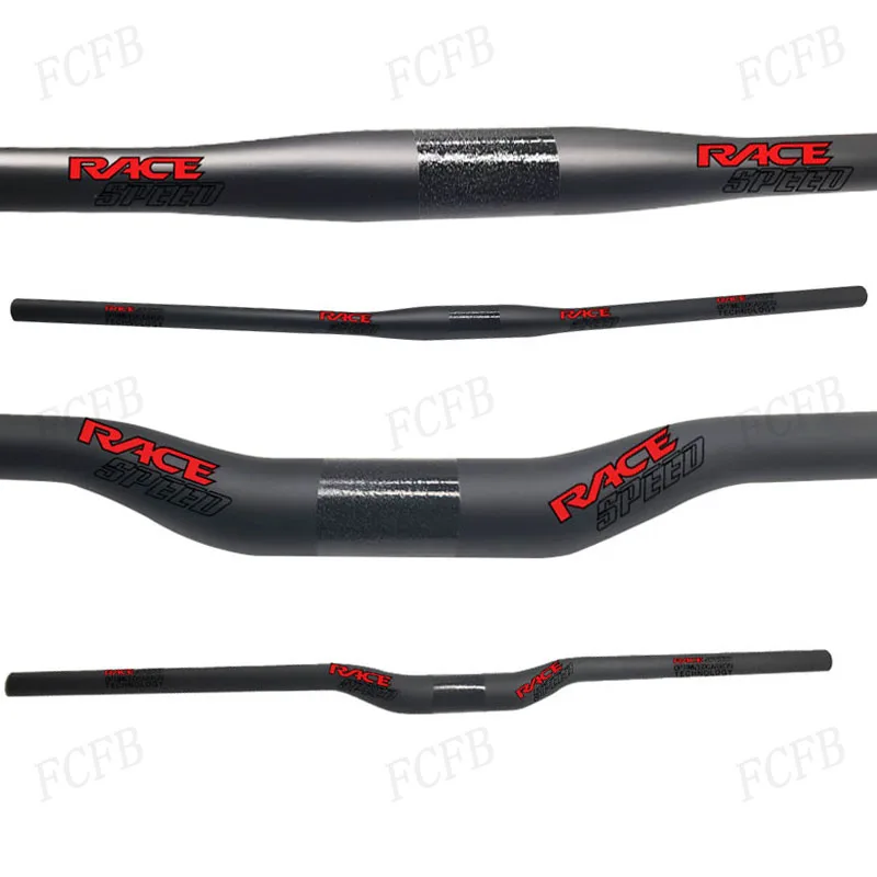 سباق السرعة T1000 الكربون المقود الجبلية المقود شقة أو الارتفاع المقود الأسود 31.8*580-/700/720/740/760/780 مللي متر أجزاء إطار الدراجة