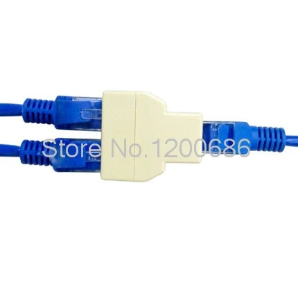 Network through the first three computer network cable splitter network interface one two split RJ45 three