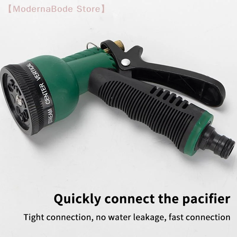 【M】Garden Hose Spray Nozzle With Adjustable Multi Spray Modes Non Slip Handle For Yard Watering Car Washing Outdoor Cleaning