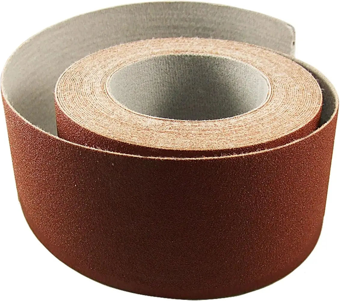 3 Inch X 50 Foot 80 Grit Premium Loop (Felt) Backed Ready-to-Cut Cloth Sanding Roll for Hook and Loop Drum Sanders
