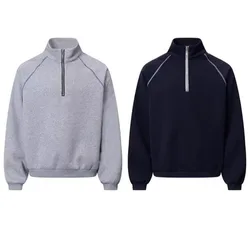 2025 Trendy Men's Sweatshirts Hoodies Y2K Harajuku High Street Solid Color Top High Quality Not Fading Long Sleeved T-shirts