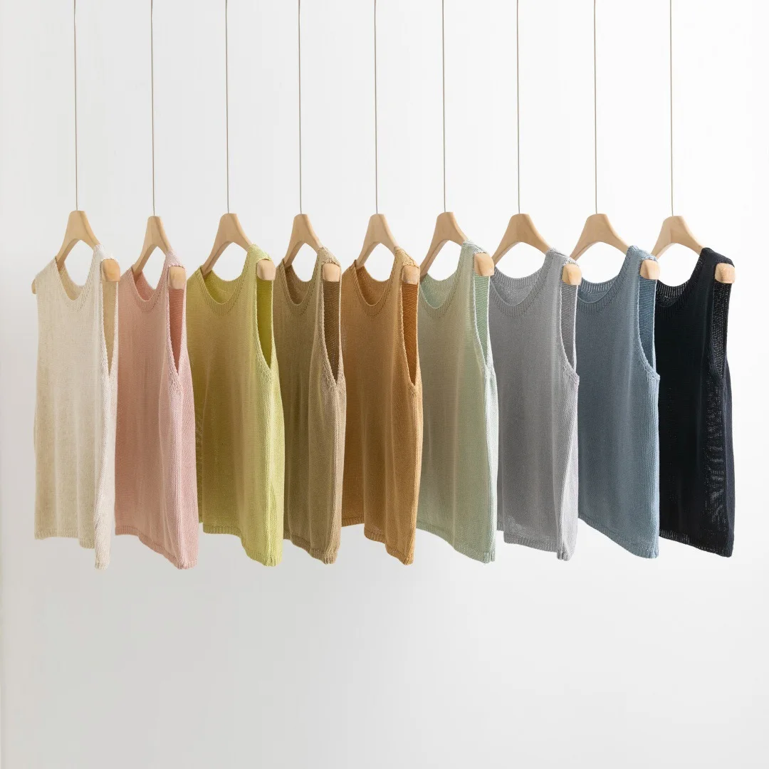 Candy Vest for Women New Delivery Summer Spring Fashion Solid Color Sleeveless Top Slim Fit Young Girls Students Clothing