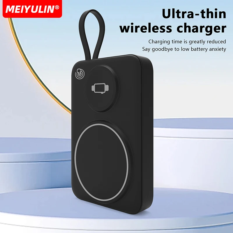 For Apple Watch 10000mAh Magnetic Power Bank Wireless Fast Charger For iPhone Samsung Xiaomi USB C Cable Mobile External Battery - Image 3