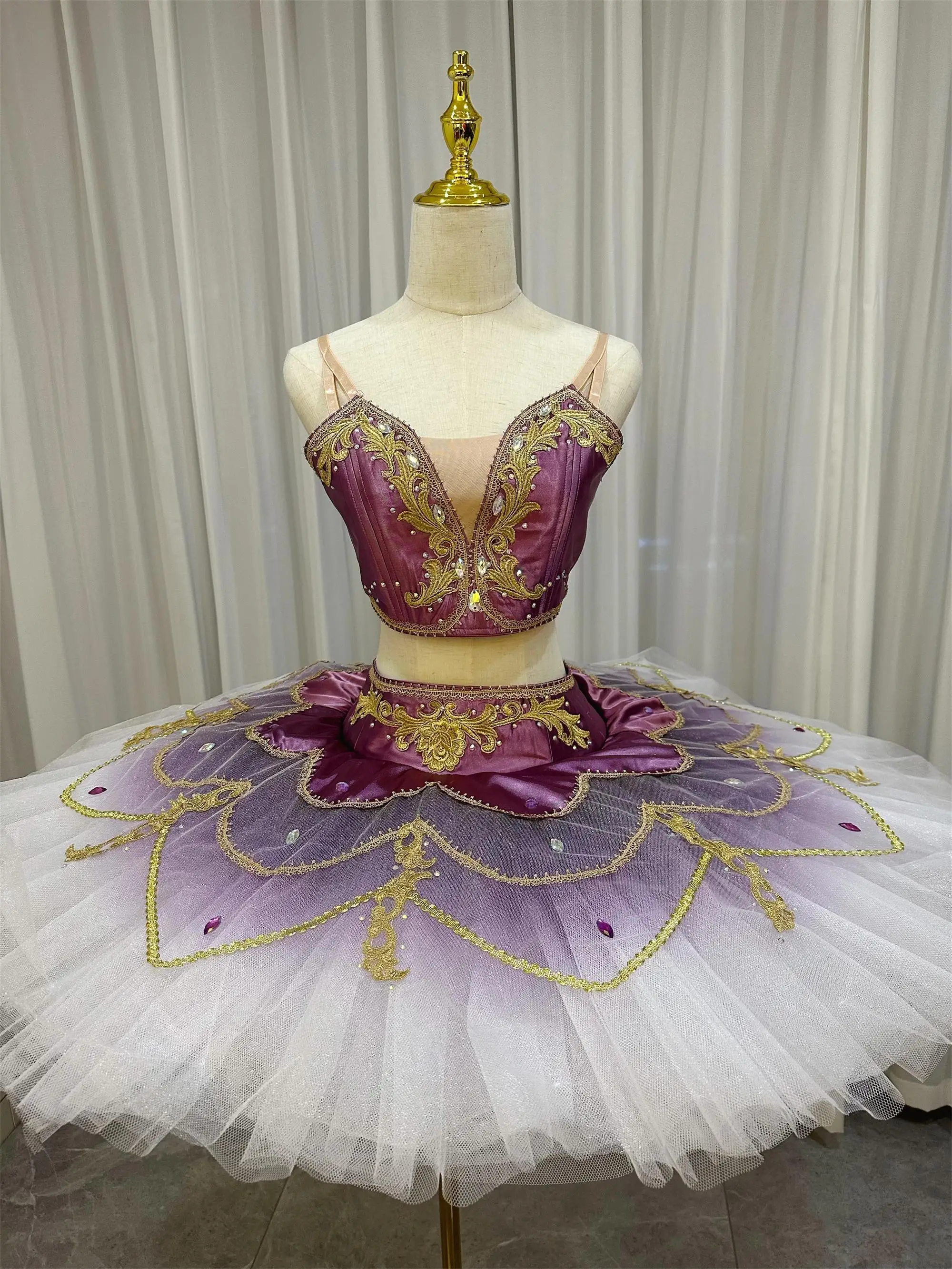 Ballet Tutu Professional Dance Costume Women Girls Child Adult Custom Size Perfomance Competition Dress Stage Dance Wear