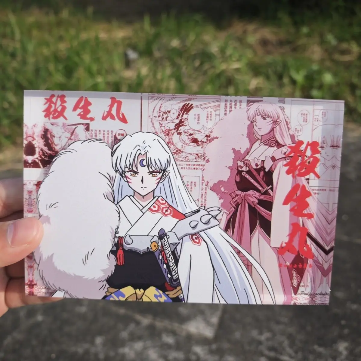 Inuyasha Sesshoumaru Acrylic Stand Peripheral  Anime Customized High Transparency Acrylic Bricks Ornament Birthday Present