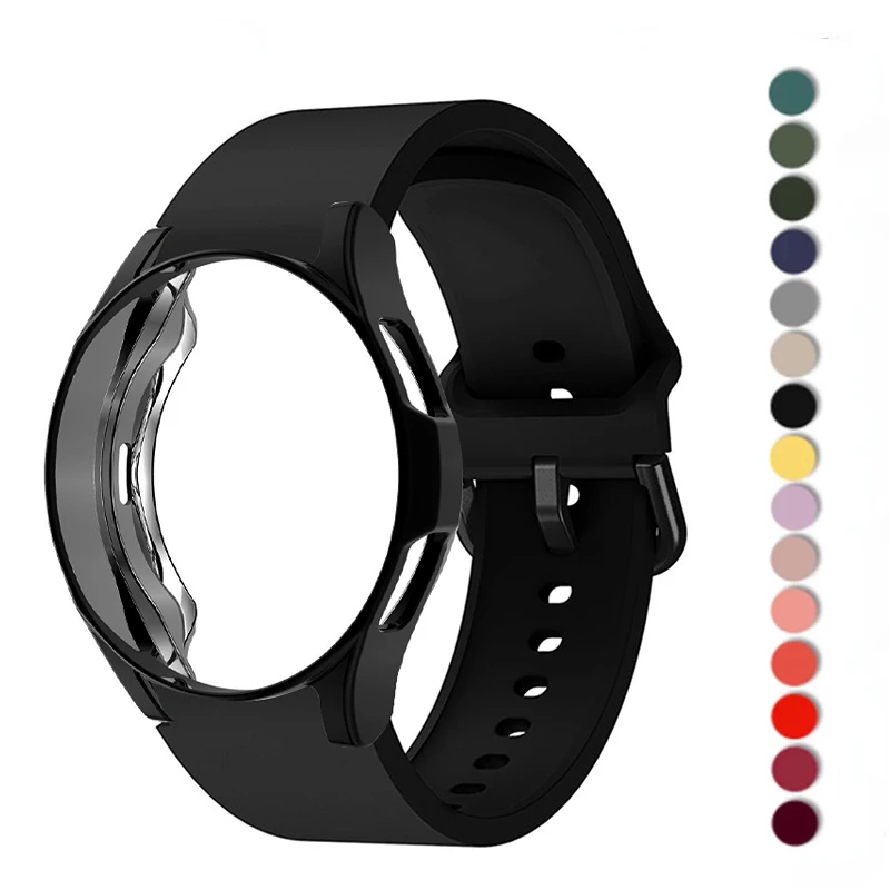 Cinturino + kit custodia per Samsung Galaxy watch 4 40mm 44mm cinturino sportivo Correa per Galaxy Watch 4 Classic 42mm 46mm Cover