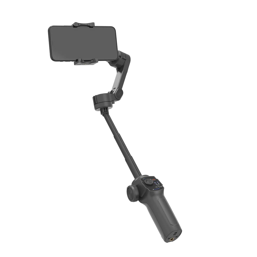 New Release 3-Axis Foldable Gimbal Stabilizer Built-in Extension Rod For Mobile Phone Selfie Stick