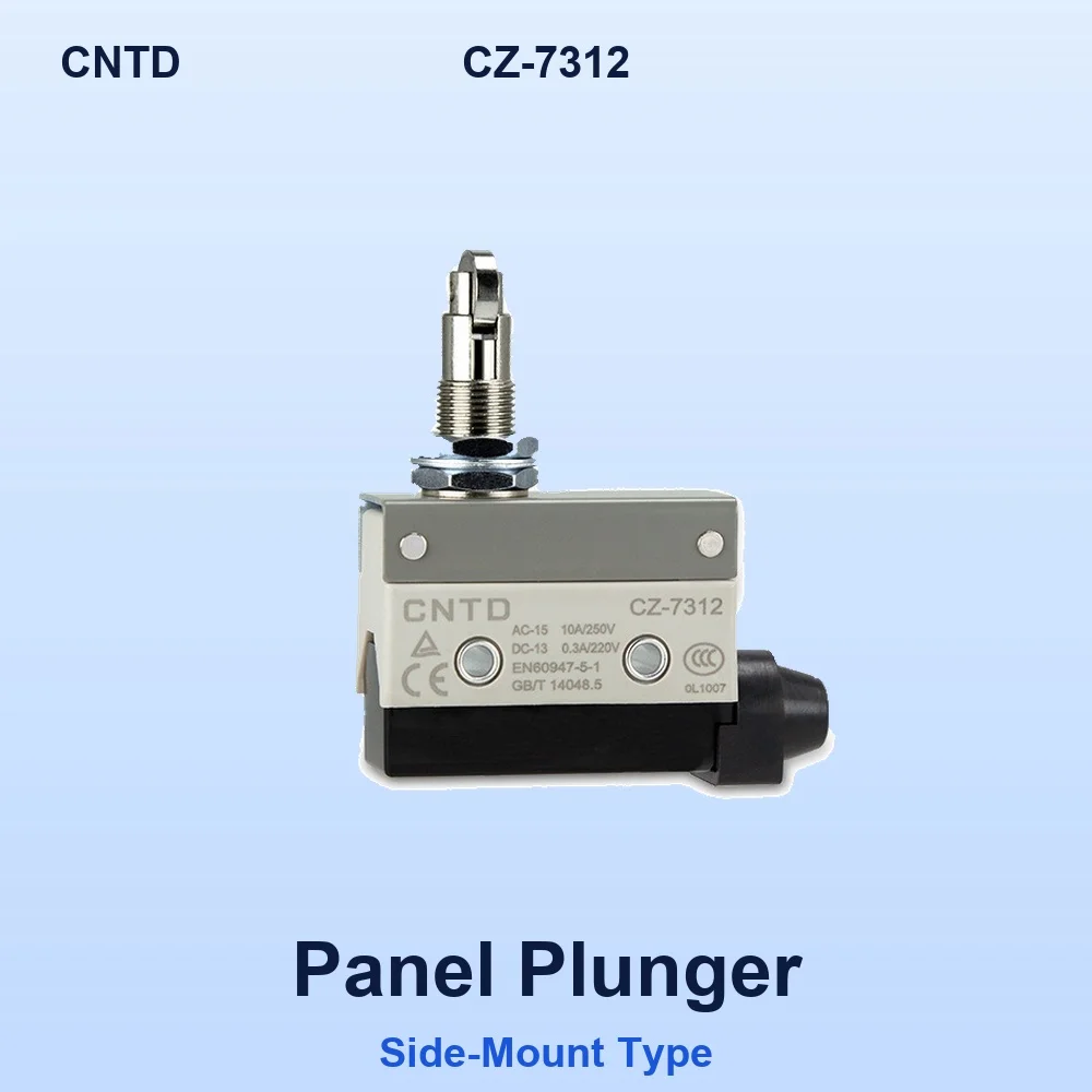 CNTD CZ-7312 Horizontal Limit Switch SPDT 1NO + 1NC 10A 250VAC Sealed Core Compact CNC Travel Switch