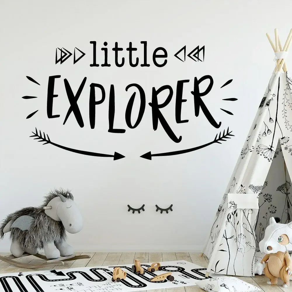 Наклейки на стену Explorer в мультяшном стиле, украшение для дома для любителей животных для гостиной, компании, школы, виниловая художественная наклейка Muursticker