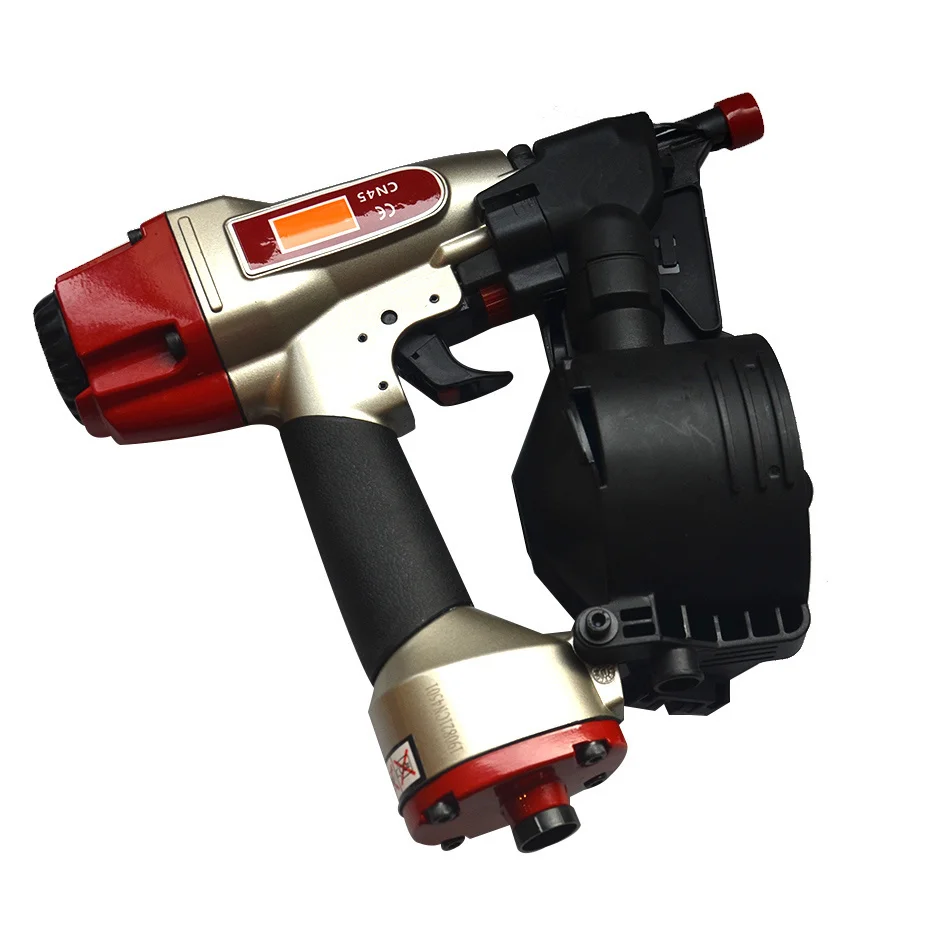 CN45 Pneumatische Coli Nagel Pistole Pneumatische Nagler mit 200/400 Pcs Nagel Last Kapazität Hohe Qualität 70-120PSI(5-8,3 bar) coli Nail Gun