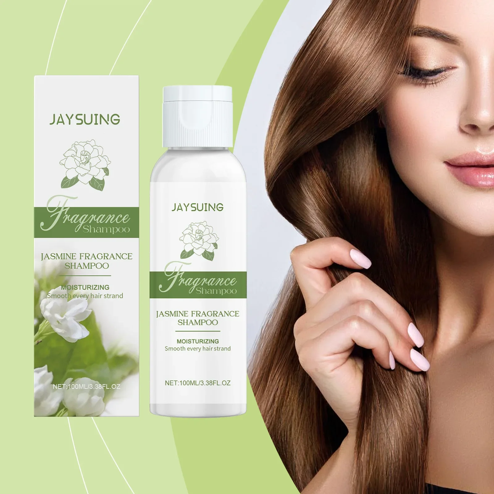 

Jaysuing Jasmine Shampoo for Women 500ml Deep Clean Nourishing Hair Repair Silky Smooth Moisturizing Fragrant Hair Care