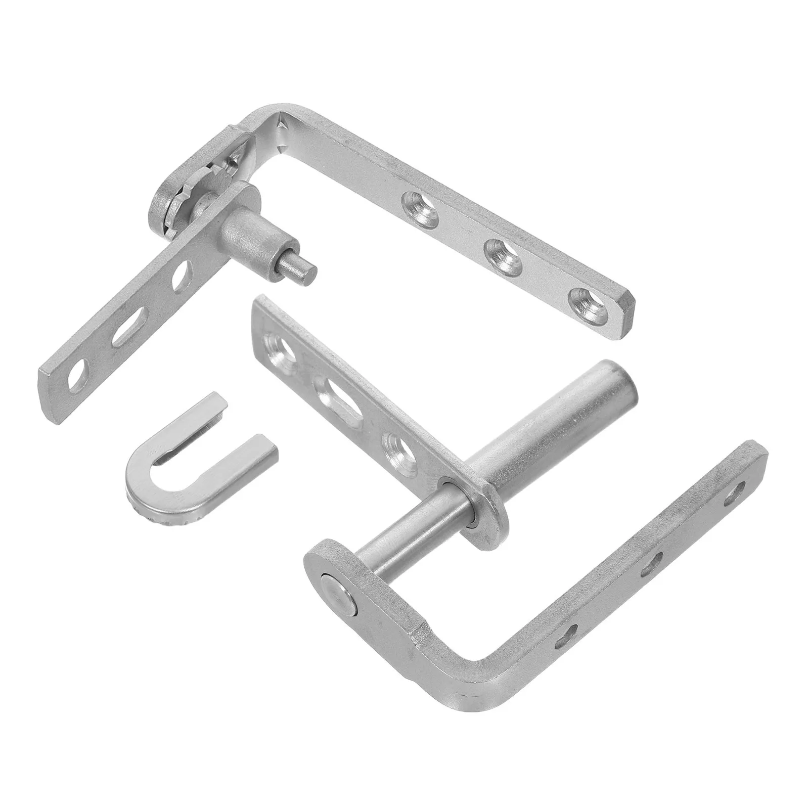 

2Pcs Saloon Door Hardware Stainless Steel Swinging Gravity Hinges for Louvre Stainless Steel Door Hinges Self Closing Hardware