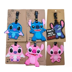 Disney Anime Cute Stitch Luggage Tag Suitcase ID Addres Holder Baggage Boarding Tags Portable Label