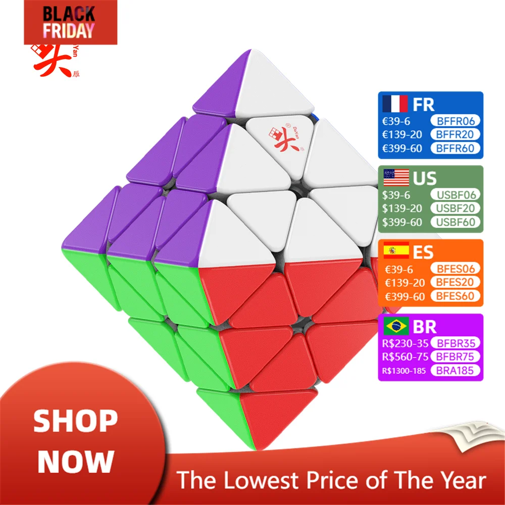 [JudyCube] Dayan Fto Rotating octahedron Magnetic Magic Speed Cube Stickerless Professional Fidget Toys Cubo Magico Puzzle