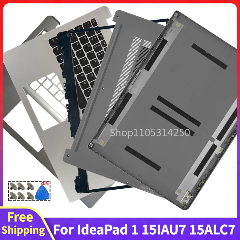 For IdeaPad 1 15ALC7 15IAU7 15IJL7 New Screen Rear Lid Top Case LCD Back Cover Palmrest Front Bezel Bottom Case Replacement Part