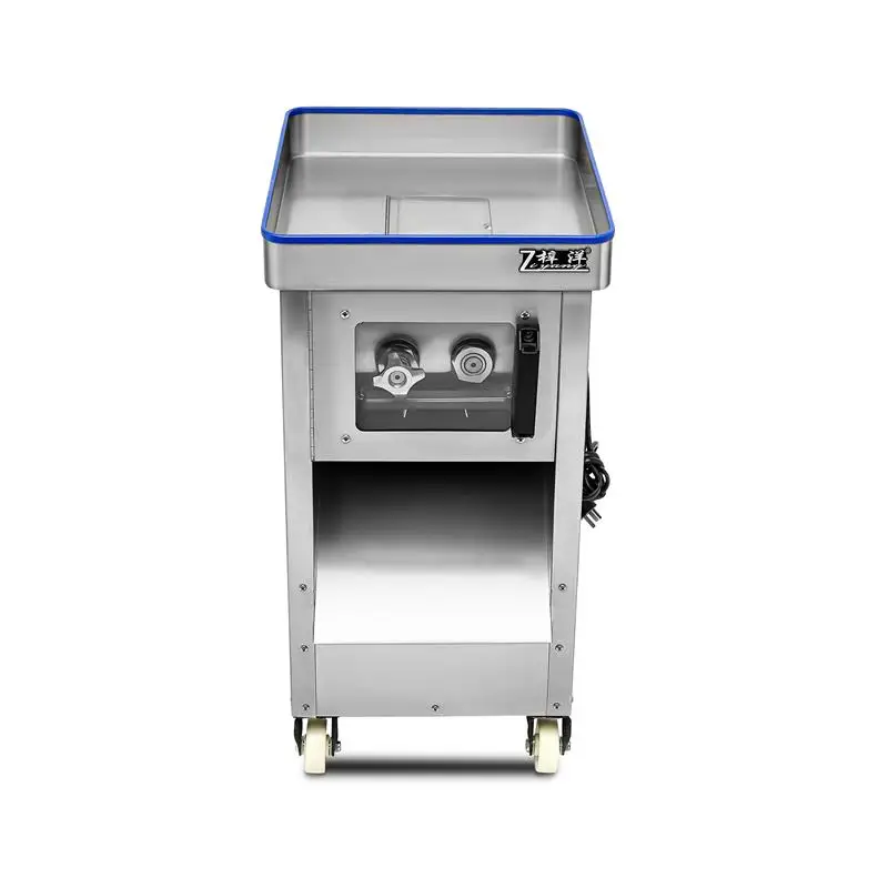 Pure copper motor adjustable thickness 304 stainless steel adjustable blade spacing meat cutter