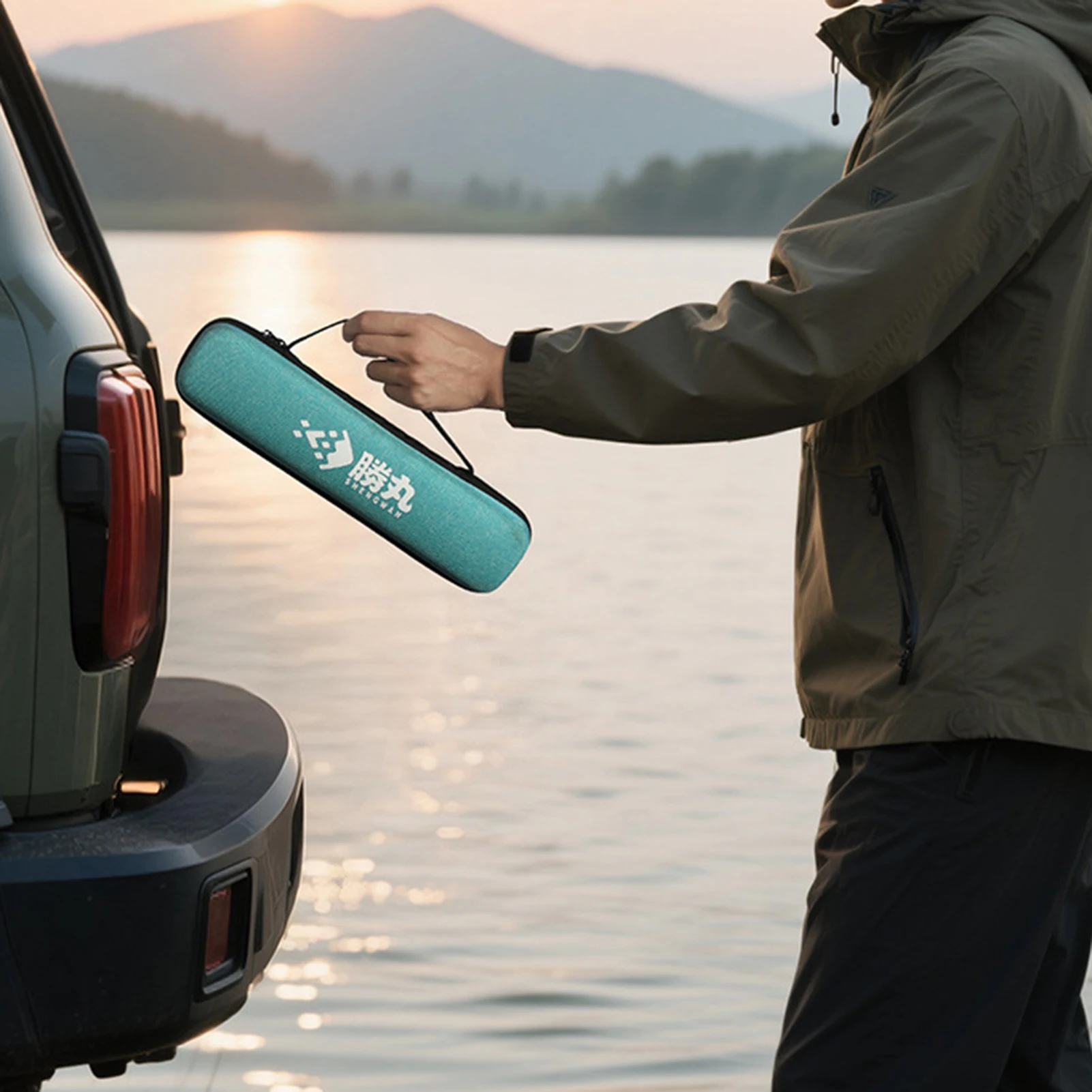 

HardShell Fishing Rod Case Waterproof Lightweight Tackle Storage Bag Portable Outdoor Fishing Organizer Bag Fishing Gears