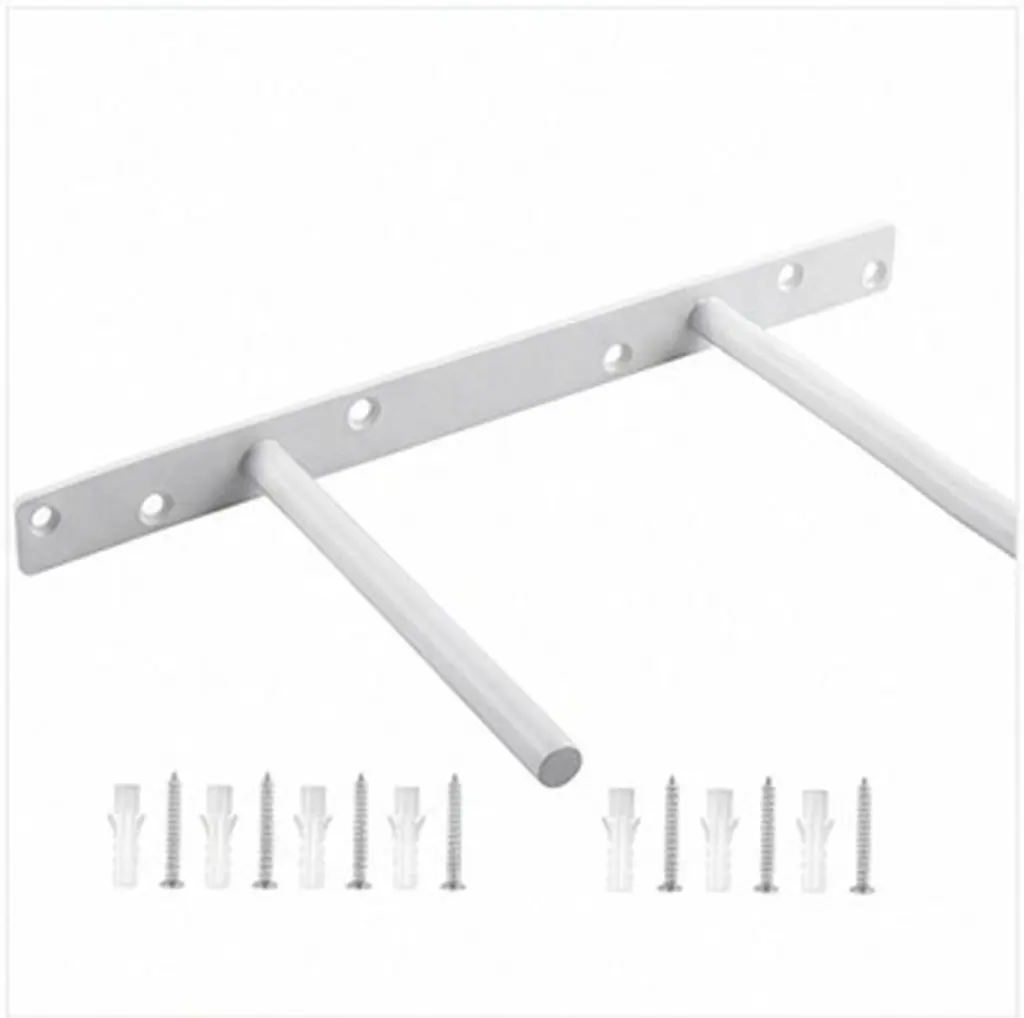 Double Pole Hidden Shelf Bracket Heavy Duty Load Bearing ABS Alloy Floating Shelves Brackets for Wall Mounted Shelf Support
