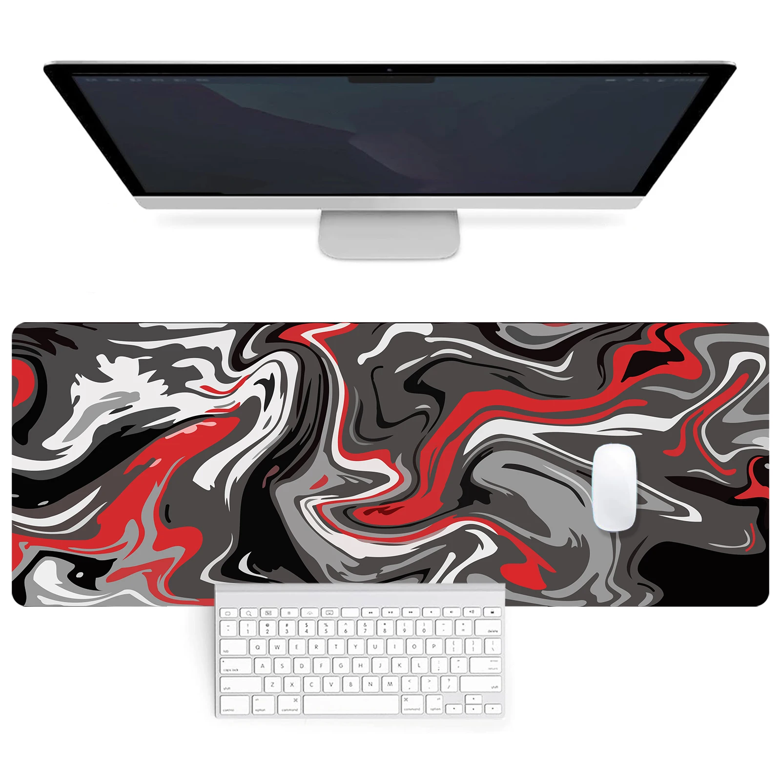 

XXL Strata Liquid Mouse Pad Computer Laptop Anime Keyboard Mouse Mat Large Mousepad Keyboards Gamers Decoracion Desk Mat