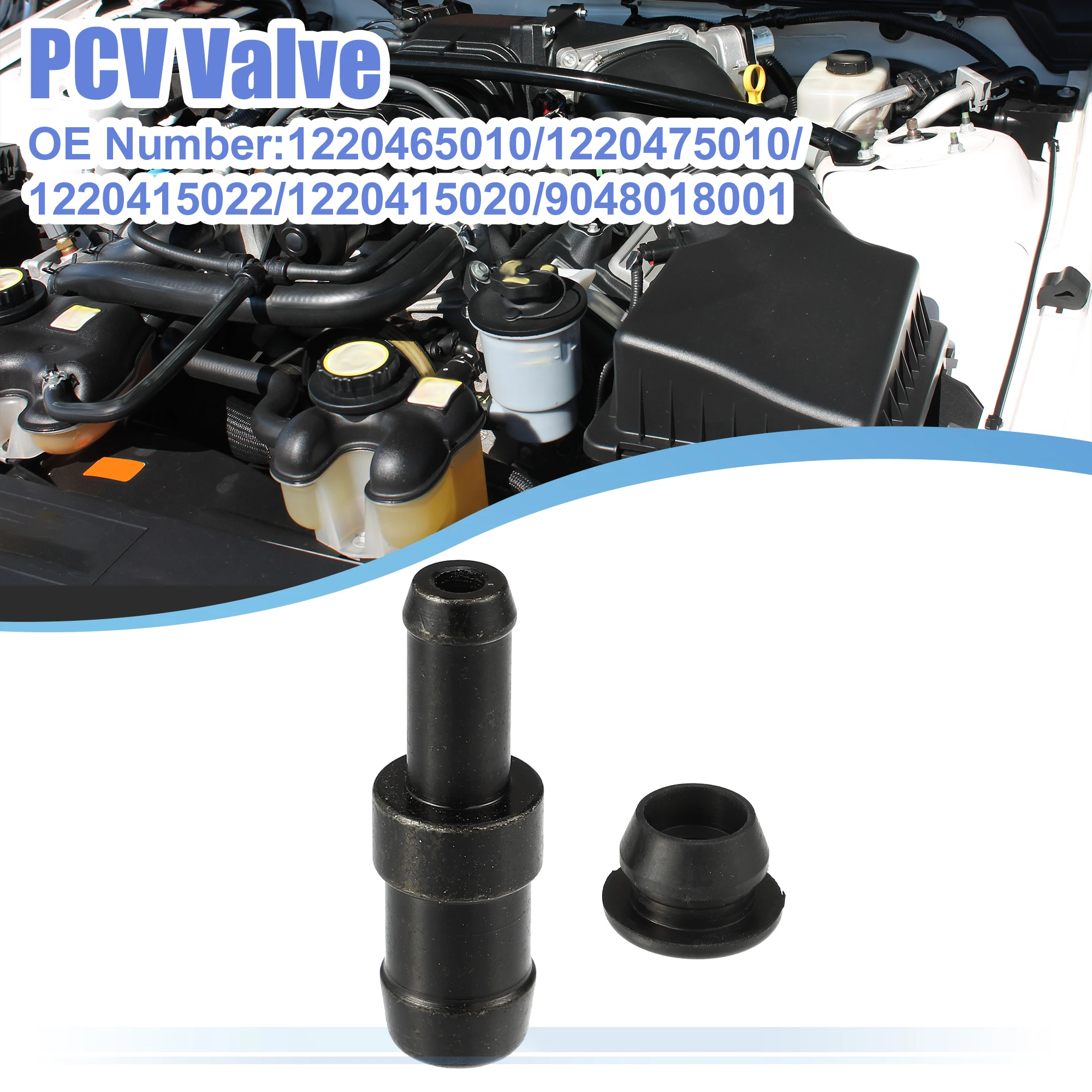 X Autohaux PCV Valve Grommet Kit Exhaust Positive Crankcase Ventilation Valve Fittings for Toyota 4Runner 1990-1995 1220465010