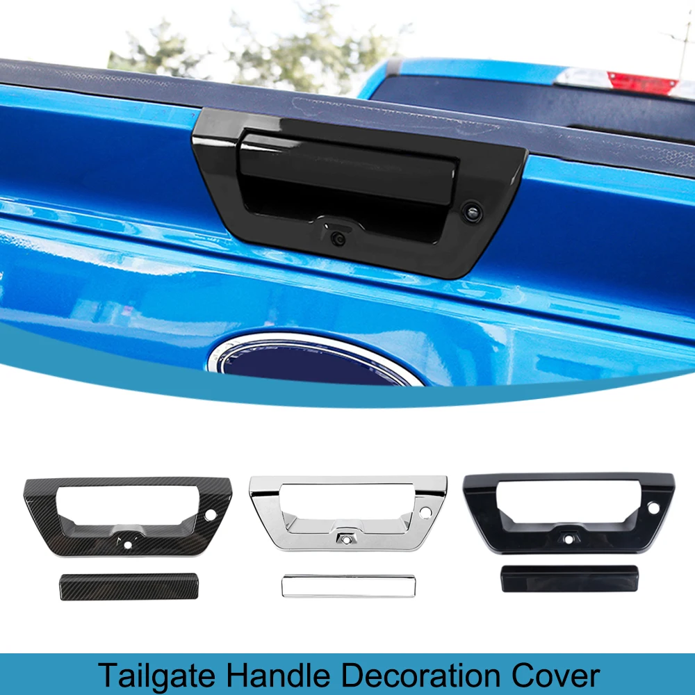 Car Tailgate Rear Door Grab Handle Decoration Trim Cover for Ford F150 F-150 2015 2016 2017 2018 2019 2020 Exterior Accessories