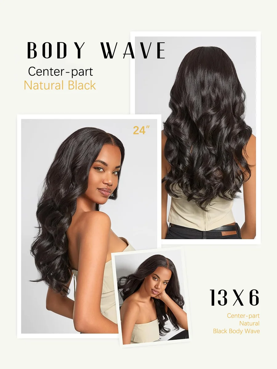 Natural Brazilian Human Hair Wig 40 Inch 200% Density Body Wave 360 5*5 13*4 13*6 HD Transparent Lace Frontal Wig for Women image 4
