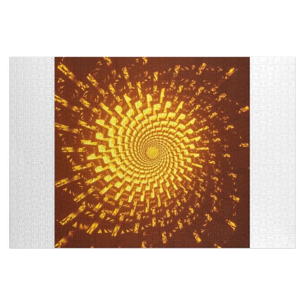 Rompecabezas con patrón de espiral brillante, juguetes para niños pequeños, rompecabezas personalizado de animales de madera