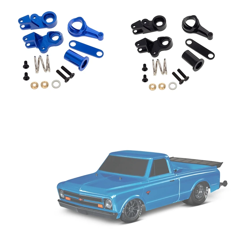 Campanelli dello sterzo in metallo e Set di risparmio Servo per Traxxas Drag Slash 1967 Chevy C10 1/10 RC Drag Truck upgrade Parts