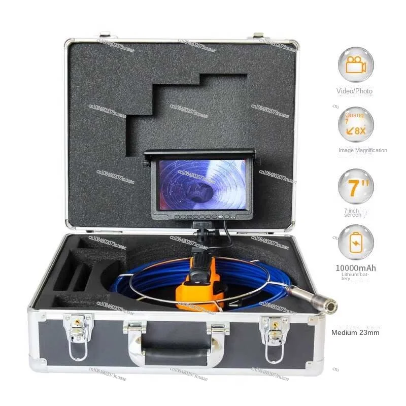 Underwater Inspection Camera, HD Industrial Pipe Endoscope, Sewer Inspection Camera, Blocking Test, Leak Detector