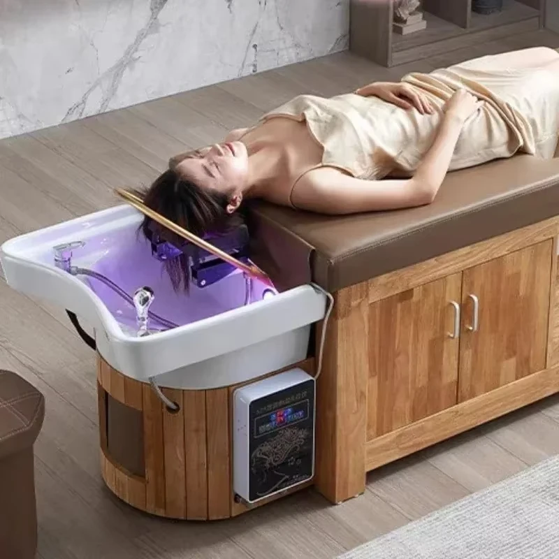 

Best Spa Shampoo 1Chairs Hair Washing Bed Machine Japanese Scalp Treatment Water Spa S1hampoo Massage Ch1air Hairstyle Furniture