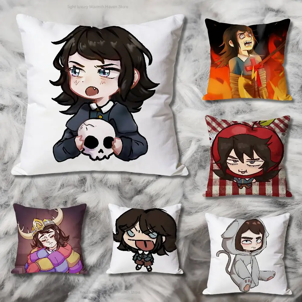 

A-Abaddon H-Haunted Hotel Pillow Cases for Bedroom Living Room Sofa Home Decor Polyester Cushion Cover with Zipper