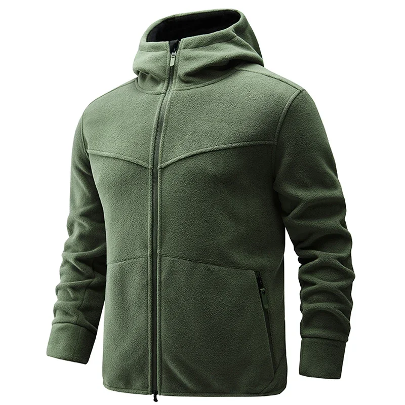 Autumn Outdoor Camping Jacket Men Softshell Tactical Windbreaker Winter Hiking Fleece Jacket Men Streetwear Bomber Coat Clothing