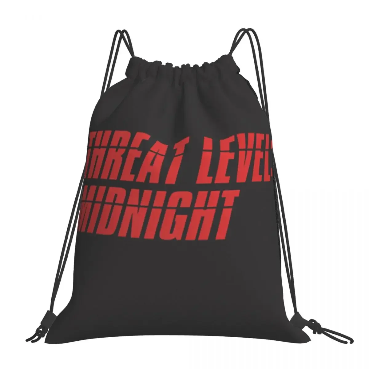 Threat Level Midnight - The Office Drawstring Bags Gym Bag Unisex Sports Gym Bag Fitness Building Muscle Shopping Sackpack